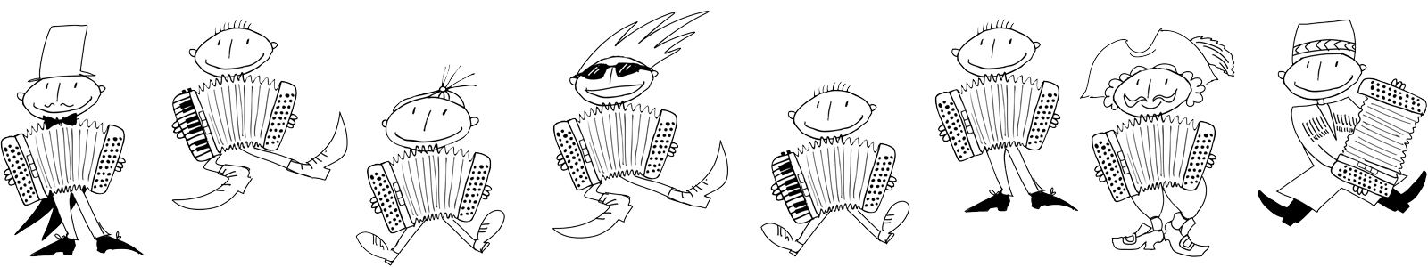 Dancing Accordion. Illustration: Michaela Kobyakov
